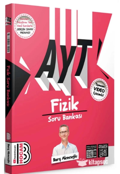 AYT Fizik Tamamı Video Çözümlü Soru Bankası Benim Hocam Yayınları