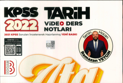 2022 KPSS TARİH VİDEO DERS NOTLARI ATANACAKSIN BENİM HOCAM YAYINLARI